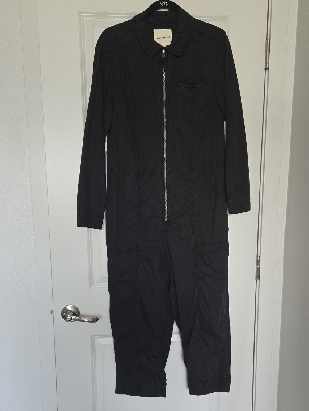 Lucky Brand Faded Black Zip-Front Jacket